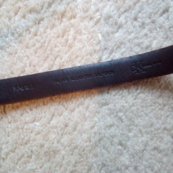 Calvin Klein Italianalligator calfskin belt